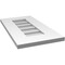 Ekena Millwork Vertical Surface Mount PVC Gable Vent: Non-Functional, w/ 3-1/2"W x 1"P Standard Frame, 12"W x 22"H GVPVE12X2201SN - alternate 2